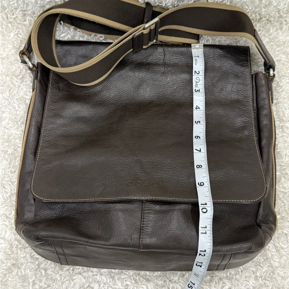 Coach Men's Brown Leather Messenger Bag